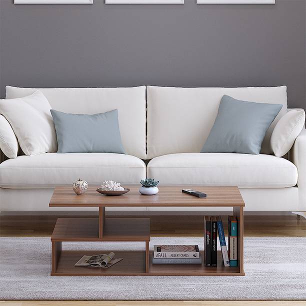 FURNEASER Witely Centre Table, Tea Table, Sofa Set Table, Teapoy, Engineered Wood Coffee Table