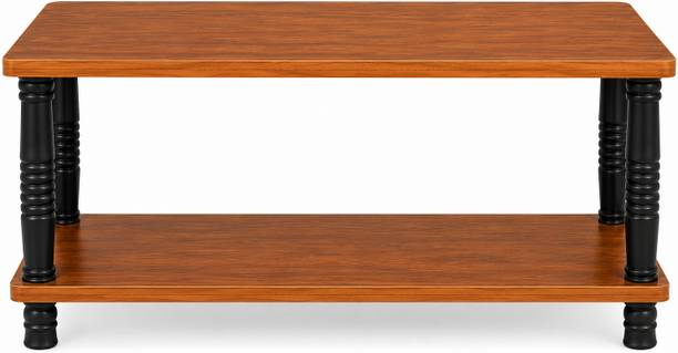 Malbro Modern Engineered Wood Two Tier Coffee Table with Storage Engineered Wood Coffee Table