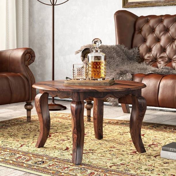 WOODTREND Solid Wood Beautiful Coffee Table For Living Room/ Restaurant/ Hotel/ Office Solid Wood Coffee Table