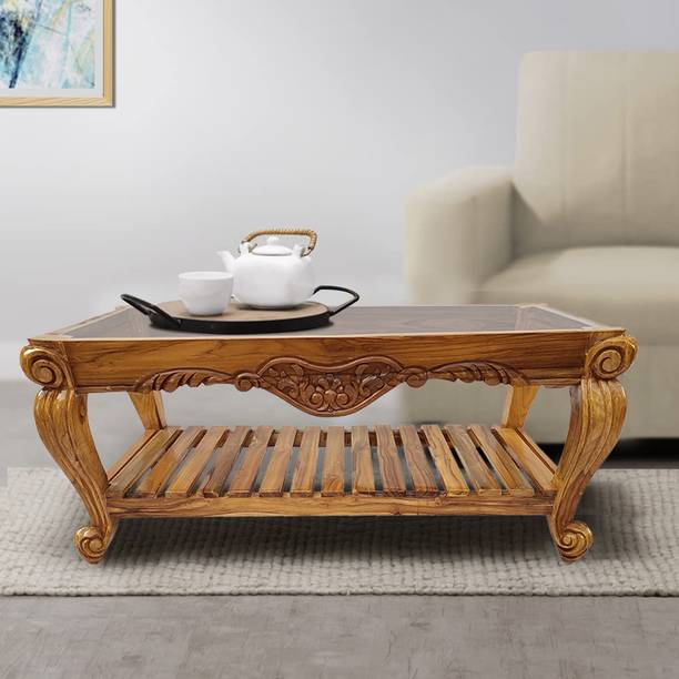 Wood Master Sre Coffee Table Solid Wood (Finish Color - honey Finish, Pre-assembled) Solid Wood Coffee Table