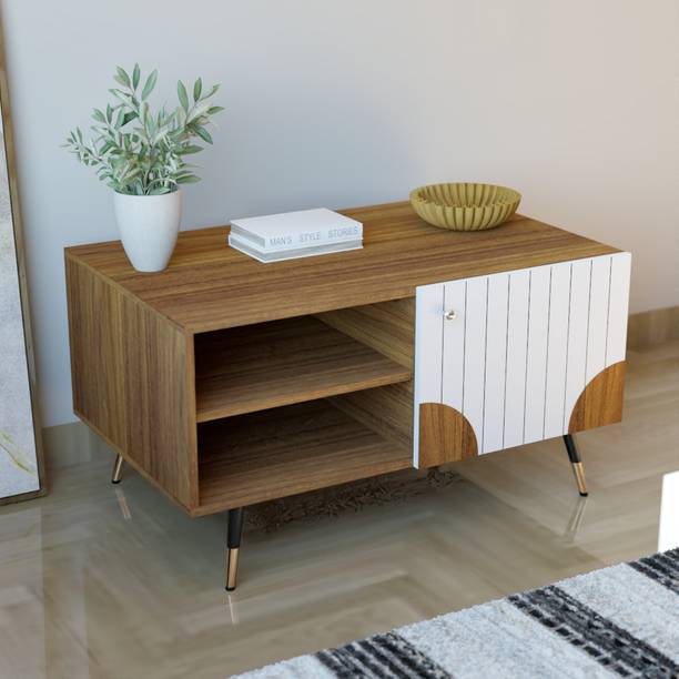 neuspace Amber Multipurpose Modern Center Table for Living Room, Tea Table with Storage Engineered Wood Coffee Table