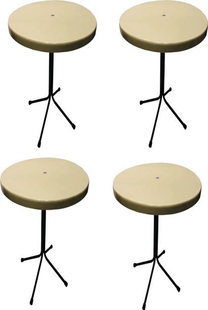 KITHANIA Dining Restaurant Dining Bar Table Easily Foldable and Light Weight Table 4 PC Plastic 4 Seater Dining Table