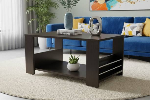Urbanovia Wooden Coffee Table with Premium Dark Finish Engineered Wood Coffee Table
