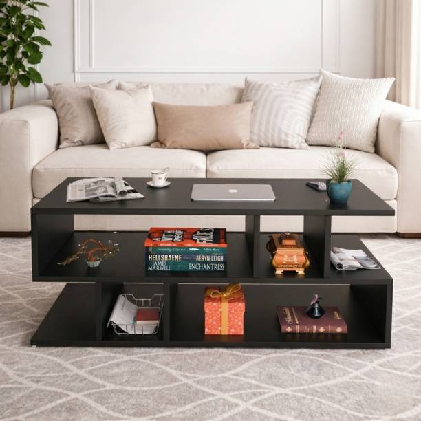Flipkart Perfect Homes Modern Multipurpose Coffee Table with Storage Shelf for Living Room Furniture Engineered Wood Coffee Table
