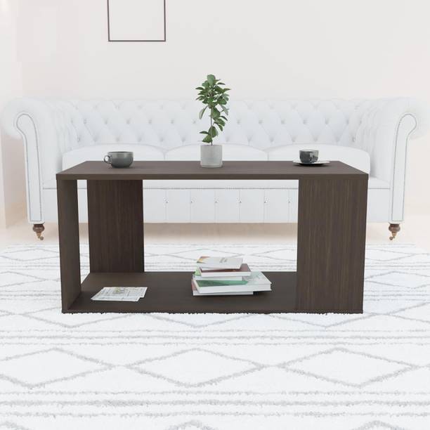 FORKTAIL Carrera Engineered Wood Coffee Center Table Teapoy with Storage (Dark Wenge) Engineered Wood Coffee Table