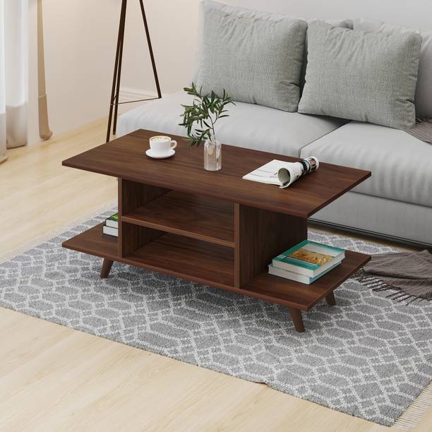 BLUEWUD Anatdol Coffee Center Sofa Teapoy Console Table for Sofa set Living Room Home Engineered Wood Coffee Table