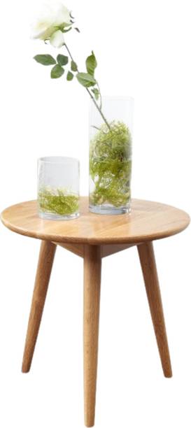 Craftware Craftware Solid Wood Round Tea Table Farmhouse Style for Living Room, Solid Wood Coffee Table