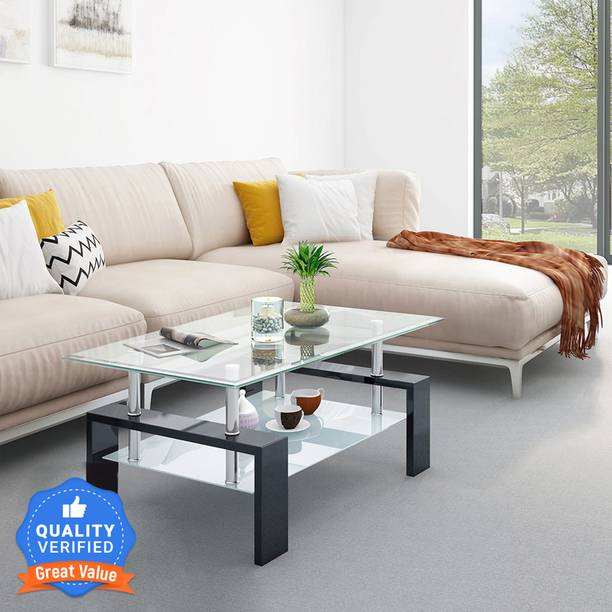 Flipkart Perfect Homes Dorn Glass Coffee Table