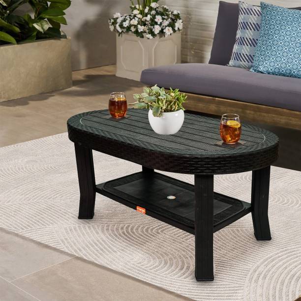 Furniture Yard Saffron Tea Poy / Center Table for Home, Office & Outdoor Plastic Coffee Table