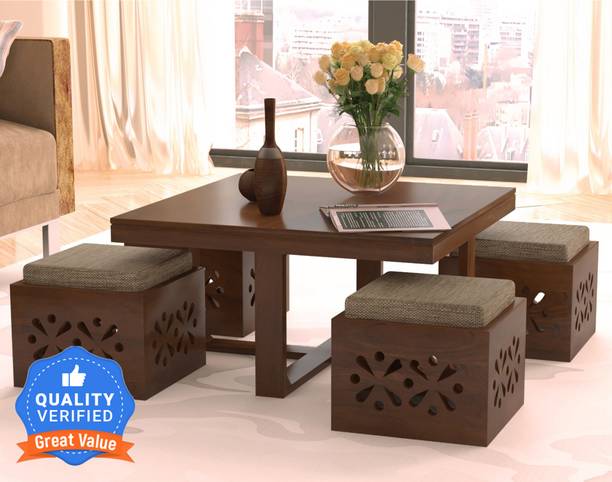 Flipkart Perfect Homes Sheesham ( Rosewood ) Solid Wood Coffee Table