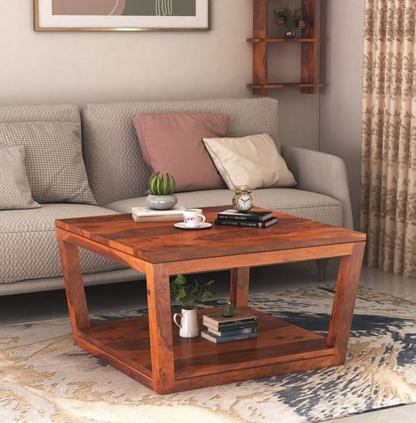 GOYALINTERIOR Sheesham wood coffee table/Wooden Sofa centre table/Wooden Tea Table For Home Solid Wood Coffee Table