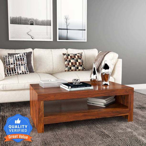 Taskwood Furniture Solid Wood Sheesham Wood Coffee Table For Living Room , Office , Hotels Solid Wood Coffee Table