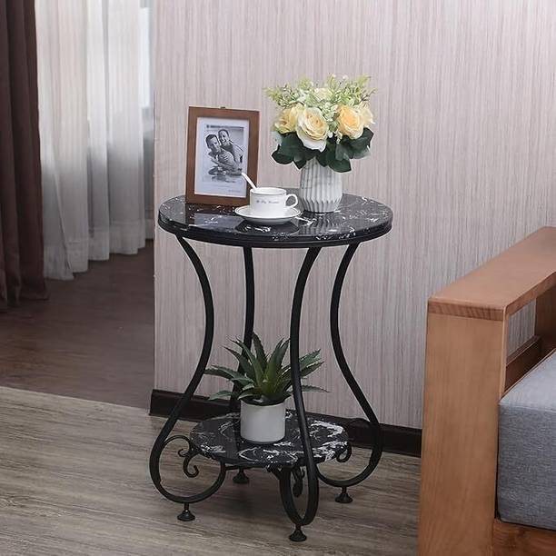 Nest Nature Haven Rustic Farmhouse Accent End Table Modern 2 Tier Small Sofa Side Bedside Table Steel Side Table