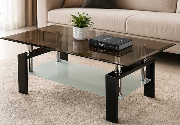 Flipkart Perfect Homes Dorn Glass Coffee Table