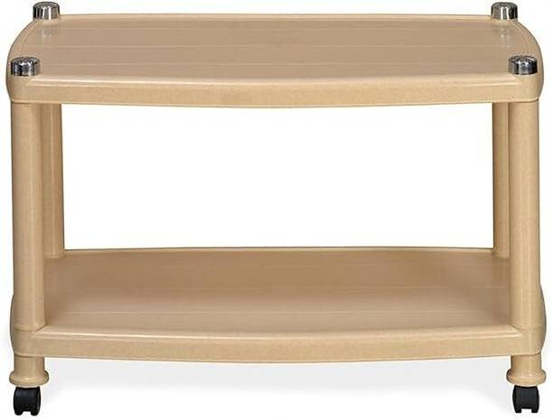 Nilkamal Centro Table 05 Contemporary Center Trolley with wheels Plastic Coffee Table