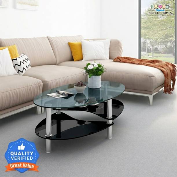 Flipkart Perfect Homes Eclipse Glass Coffee Table