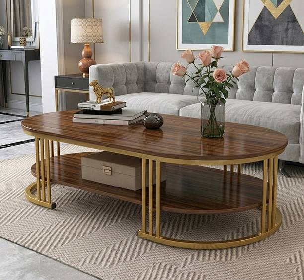 CROWN ART SHOPPEE Luxury Center Table for Living Room, Stylish Tea Table Engineered Wood Coffee Table