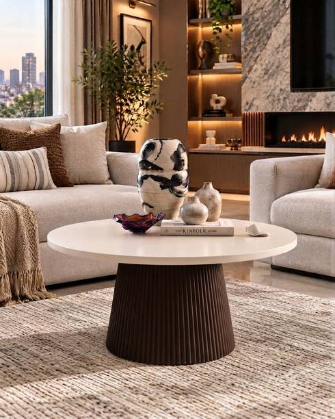 wood ghar Heritage Wood Living Collectionv table Solid Wood Coffee Table