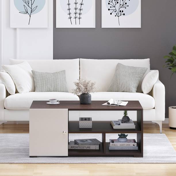 WOODWIDER Quint Wooden Tea Table Coffee Table Sofa Table for Hall, Teapoy, Engineered Wood Coffee Table