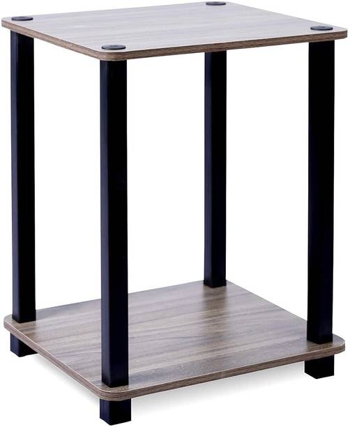 AshandRoh (2 x 2 Tier End Table)(Mdf Engineered Wood) Metal End Table