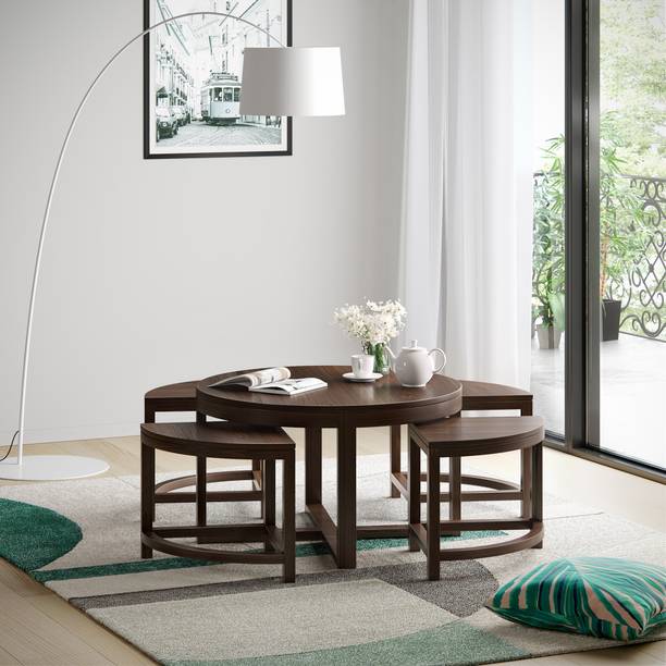 Flipkart Perfect Homes PureWood Mango Coffee Table