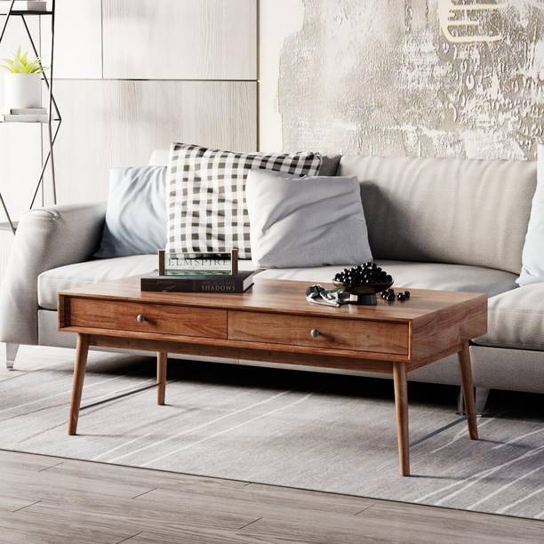 ELMSPIRE Neda Tea Table Solid Wood Coffee Table