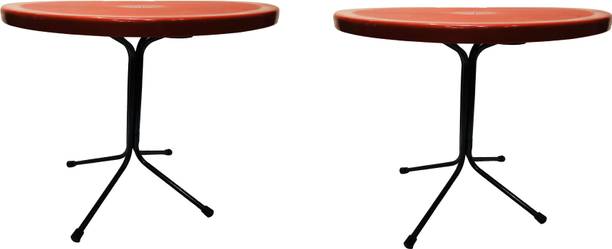 GOYALSON Restaurant Table Dining Bar Table Easily Foldable and Light Weight Table 2 PC Metal 4 Seater Dining Table