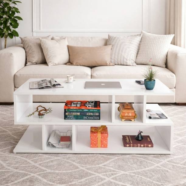 Avenue Venture Multipurpose Engineered Wood Coffee Center Sofa Tea/Teapoy Console Table Engineered Wood Coffee Table