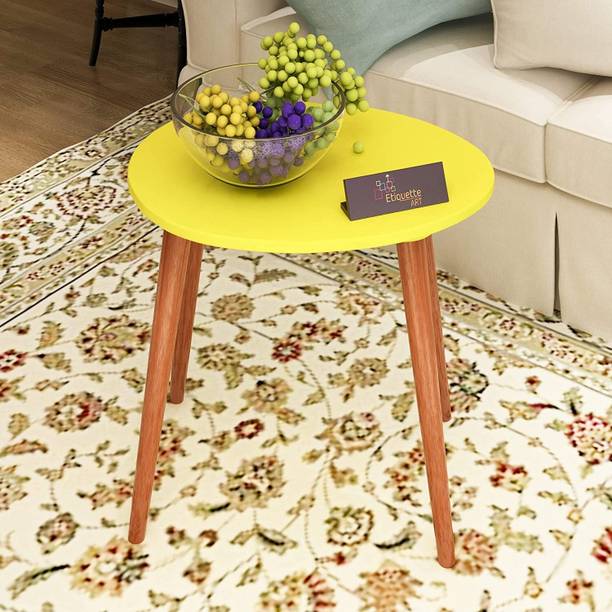 etiquette art Coffee Table-Oval Shaped Wood Coffee Table Home And Living/Office/Bedroom Engineered Wood Coffee Table