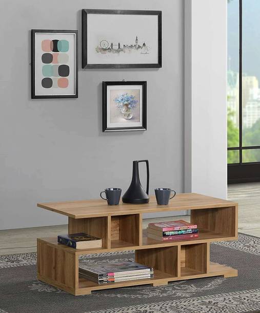 Flipkart Perfect Homes Plank Siena Engineered Wood Coffee Table Engineered Wood Coffee Table