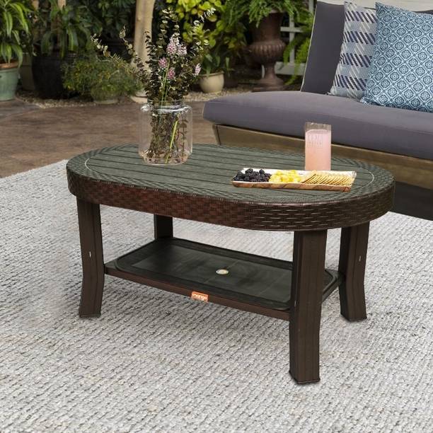 Furniture Yard Saffron Tea Poy / Center Table for Home, Office & Outdoor Plastic Coffee Table