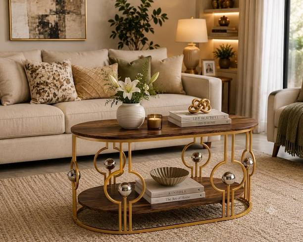 ARTROCK Designer Tea Table for Home, Lounge, Office & Reception Area Engineered Wood Coffee Table