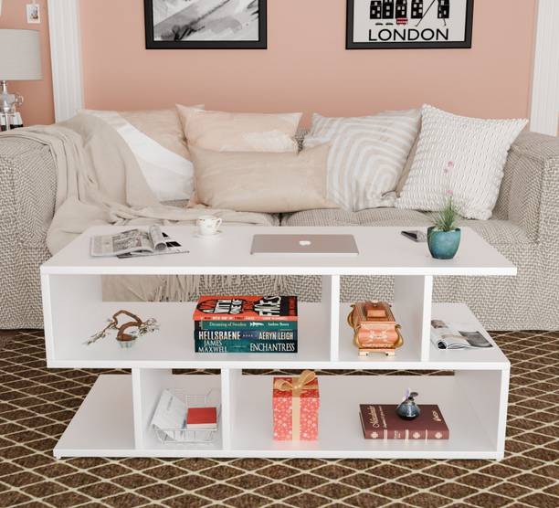 Avenue Venture Multipurpose Engineered Wood Coffee Center Sofa Tea/Teapoy Console Table Engineered Wood Coffee Table