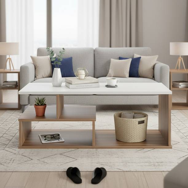 FURNEASER Witely Tea Table for Living Room, Centre Table, Sofa Table, Engineered Wood Coffee Table