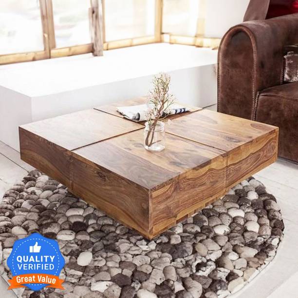 Douceur Solid Wood Sheesham Wood Coffee/ Center Table For Living Room Hotel . Solid Wood Coffee Table