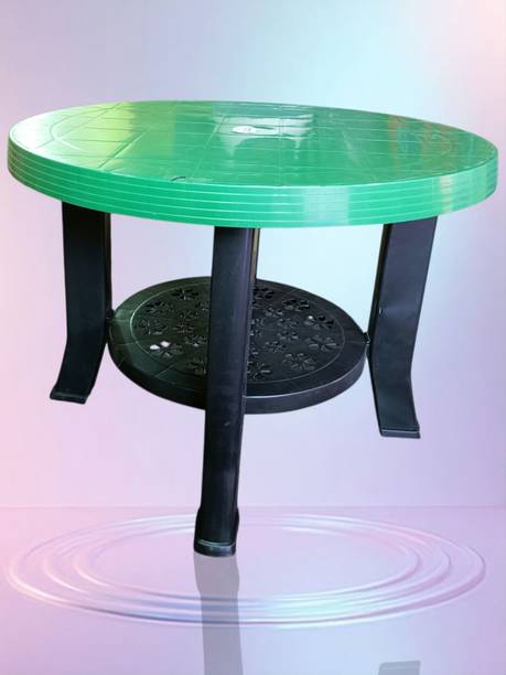 Nilachal Plastic Round Table | Dining Table for Home, Office, Study Plastic Coffee Table