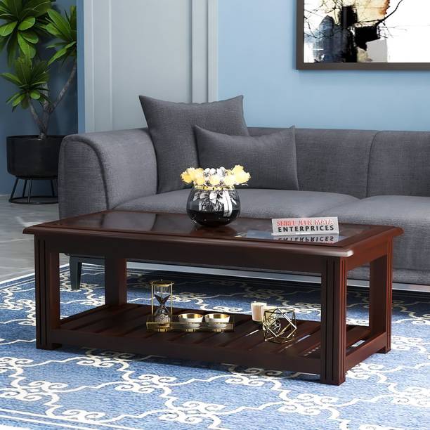 Shree Jeen Mata Enterprises Solid Wood Coffee Table | Wooden Center Table | Sheesham Wood Tea Table | Table| Solid Wood Coffee Table