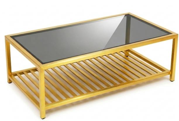 evergreen furniture industries LSGOLDDARK Glass Coffee Table