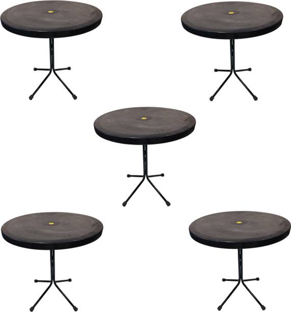 RATISON Restaurant Dining Table Foldable Light Weight Sitting Lunch Dinner Table 5 PC Plastic Coffee Table