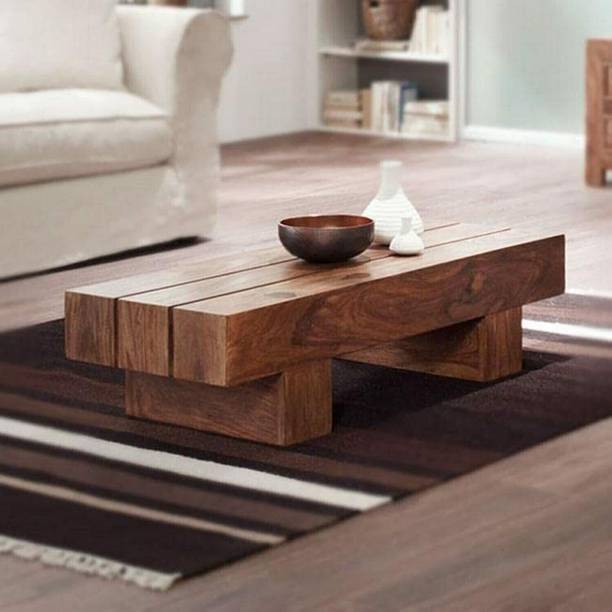 GOYALINTERIOR Sheesham wood coffee table/Wooden Sofa centre table/Wooden Tea Table For Home Solid Wood Coffee Table