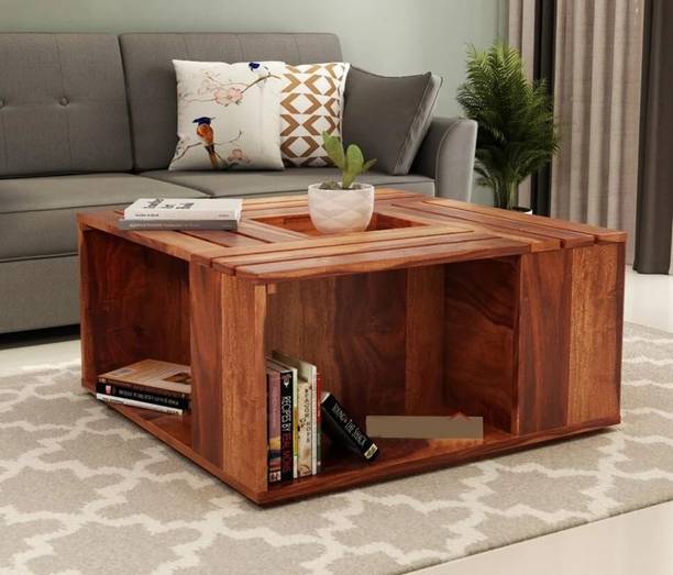 Flipkart Perfect Homes Lynet Rosewood (Sheesham) Solid Wood Coffee Table