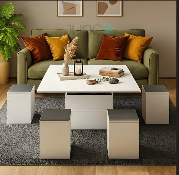 junco Convertible Coffee Table + Dining Table Engineered Wood Engineered Wood Coffee Table