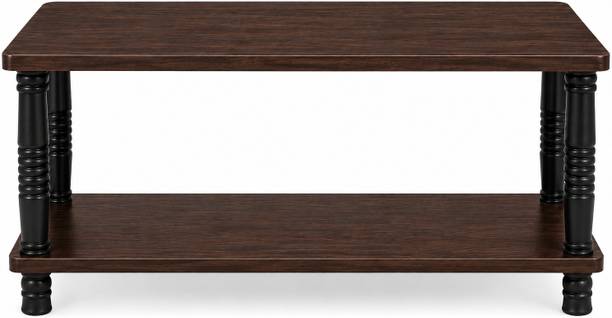 Malbro Modern Engineered Wood Two Tier Coffee Table with Storage Engineered Wood Coffee Table
