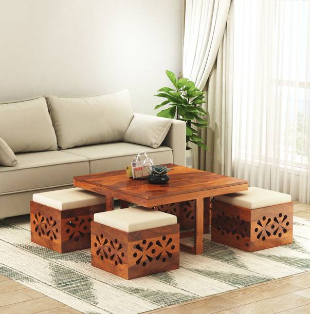 Flipkart Perfect Homes Rosewood ( Sheesham ) Solid Wood Coffee Table