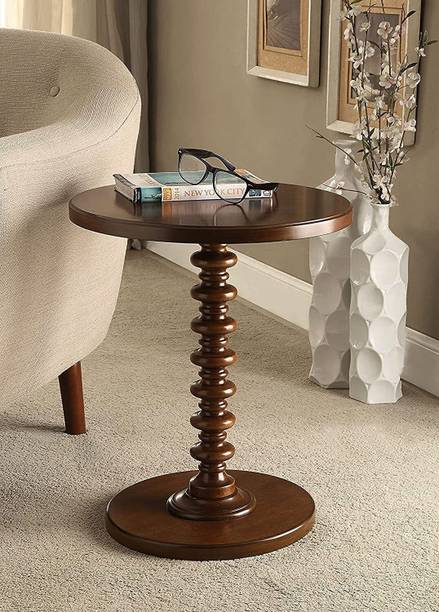 Device Bas with BROWN ART SHOPPEE End Table for Living Room Side Table for Bedroom Pedestal Modern Coffee Table Engineered Wood Corner Table
