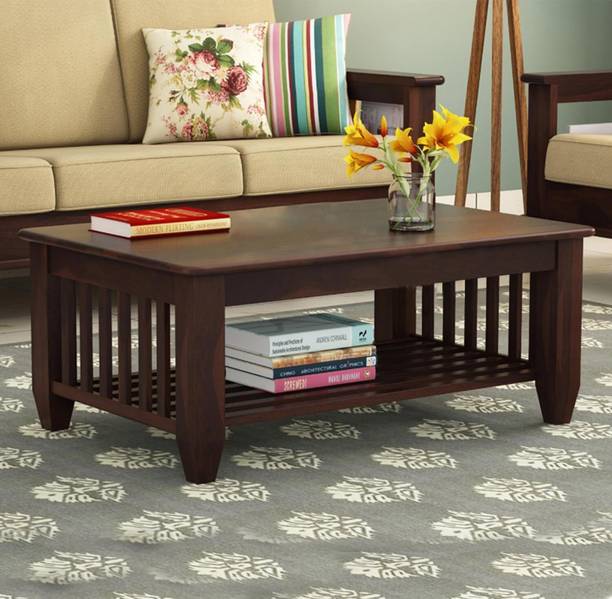 THE WOODEN CITY Sheesham Wood Center Table for Living Room Solid Wood Coffee Table