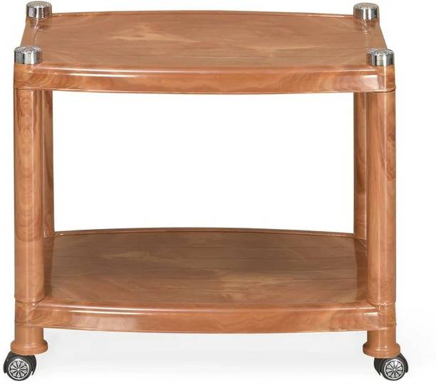 Nilkamal Center Trolley Coffee Table/Tea Table/Teapoy for Home/Living Room/Office Plastic Coffee Table