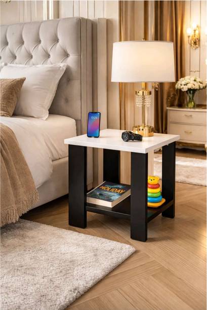 YOVATECHLINE Modern Wooden Coffee Table with Storage Shelf for Living Room Engineered Wood Coffee Table