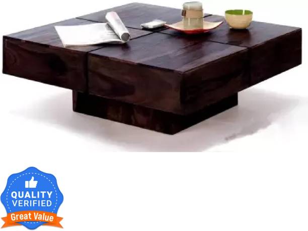 Douceur Furnitures Solid Sheesham Wood Coffee Table For Living Room / Hotel / Cafe. Solid Wood Coffee Table