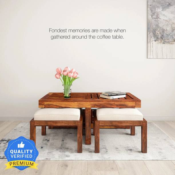 Flipkart Perfect Homes Sheesham ( Rosewood ) Solid Wood Coffee Table